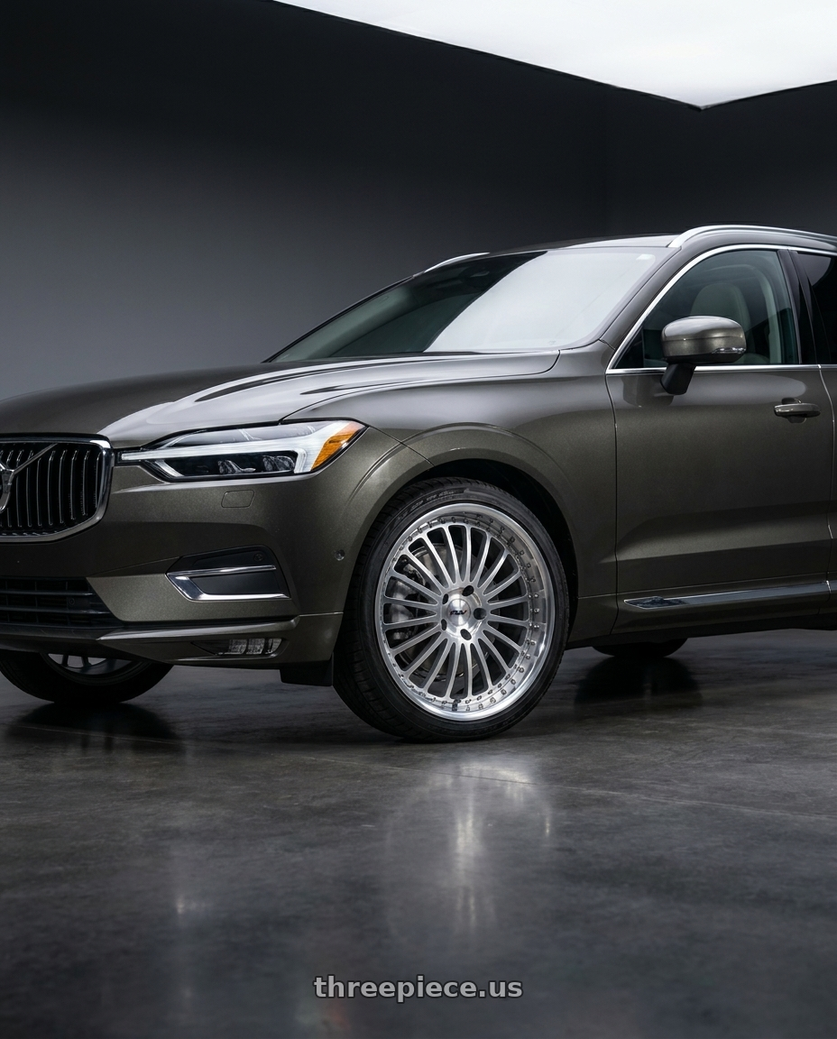 2022 volvo XC60 Inscription with TSW SILVERSTONE 5X108 20X8.5 +40 SILVER W/ MIRROR CUT FACE & LIP wheels