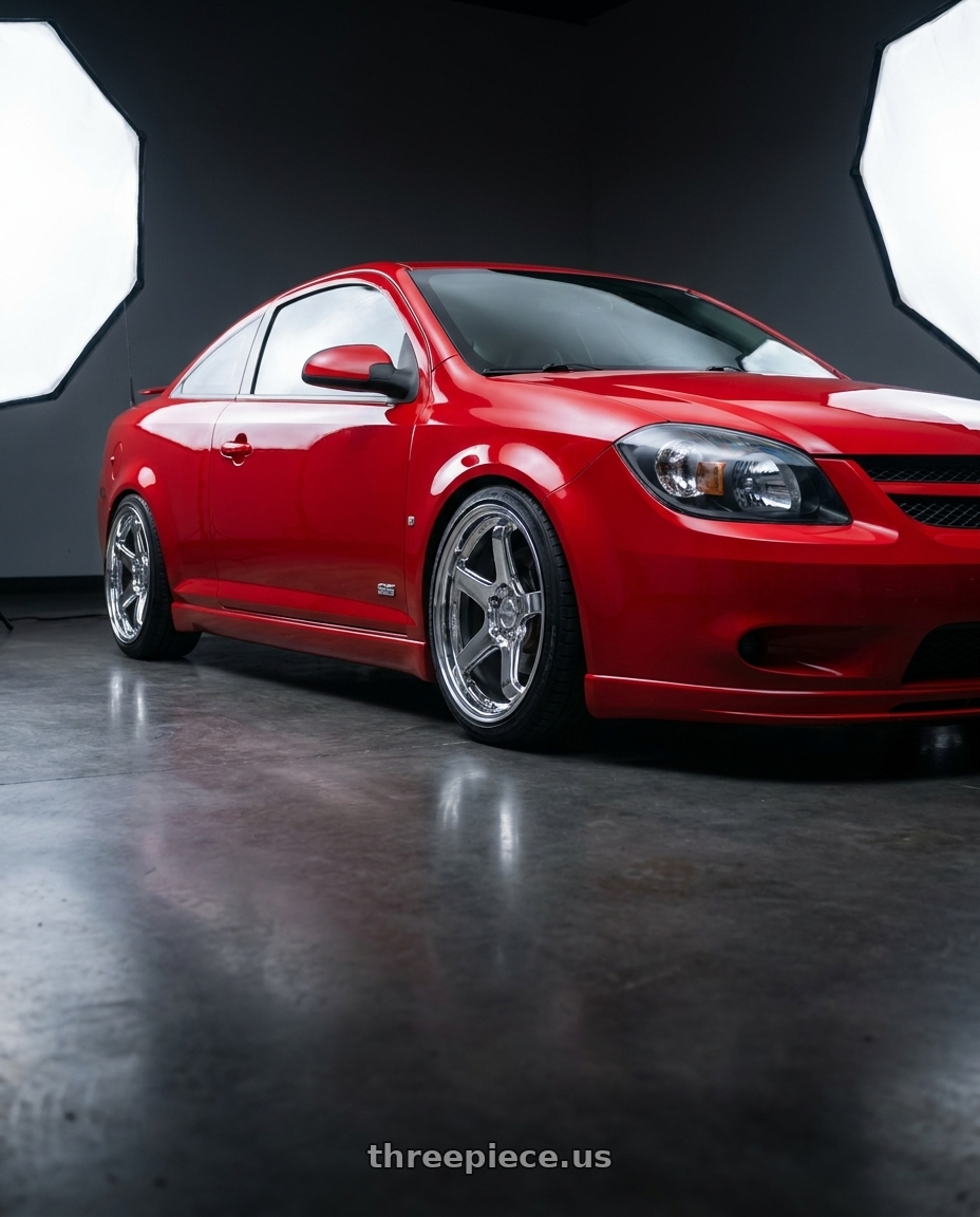 2010 chevy cobalt ss with KATANA RACING HR05 5x114.3 18x9.5 +38 Chrome wheels