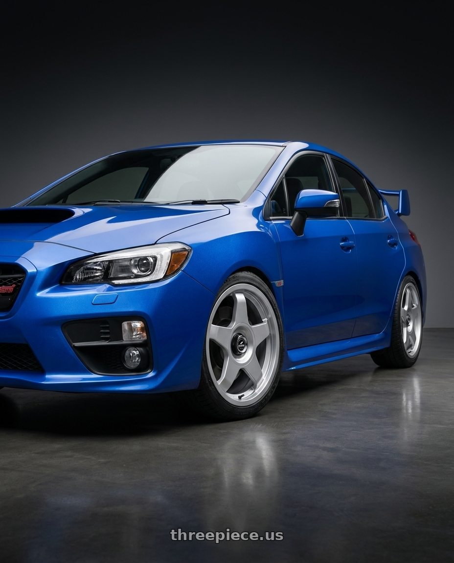 2013 Subaru WRX STI with fifteen52 CHICANE 5x114.3 / 5x100 18x8.5 +35 SPEED SILVER (GLOSS SILVER) wheels