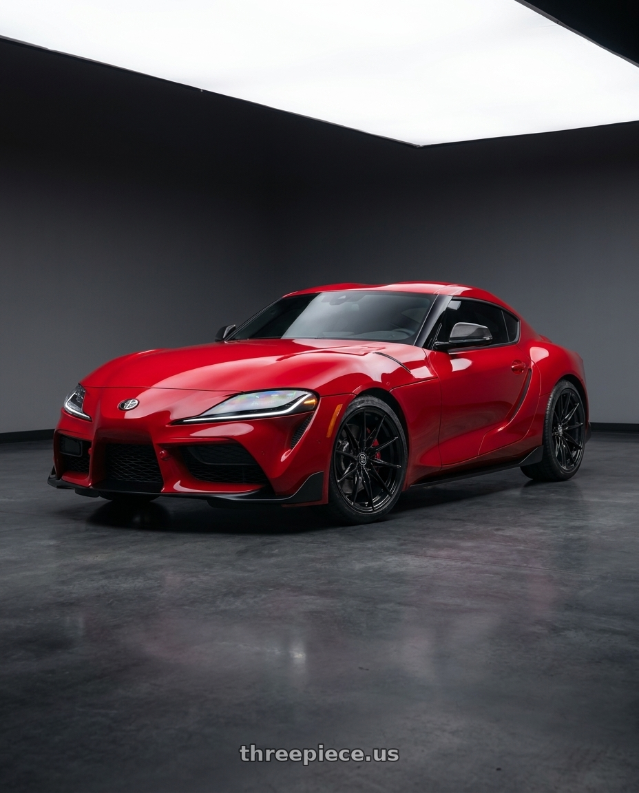 2026 Toyota gr supra with Rohana RFX19 5x112 19x8.5 +25 Gloss Black wheels