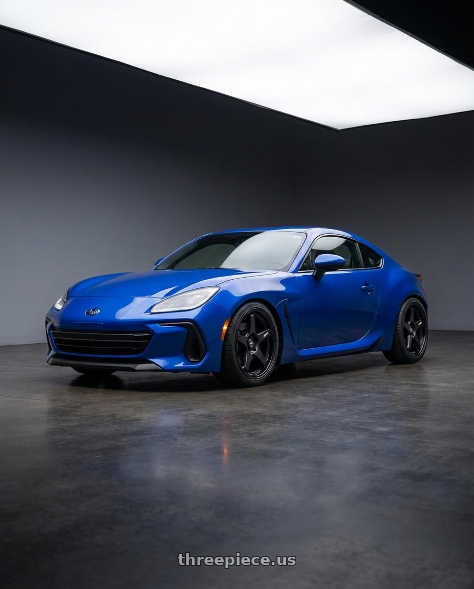 2024 Subaru BRZ with ESR Wheels APEX SERIES AP5 5x114.3 18x10.5 +22 Matte Black wheels