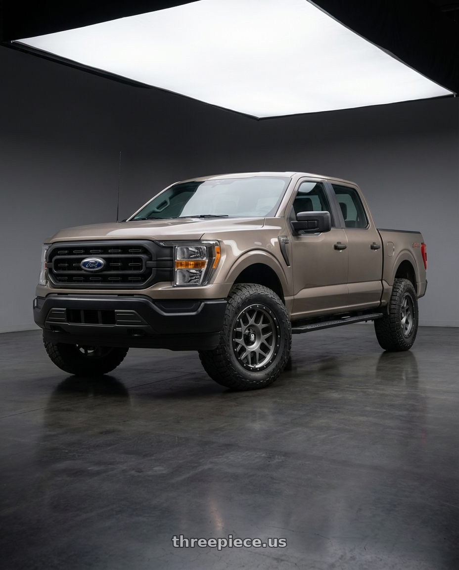 2013 Ford F-150 with XD XD127 BULLY 6X135 20X9 +18 MATTE GRAY BLACK RING wheels