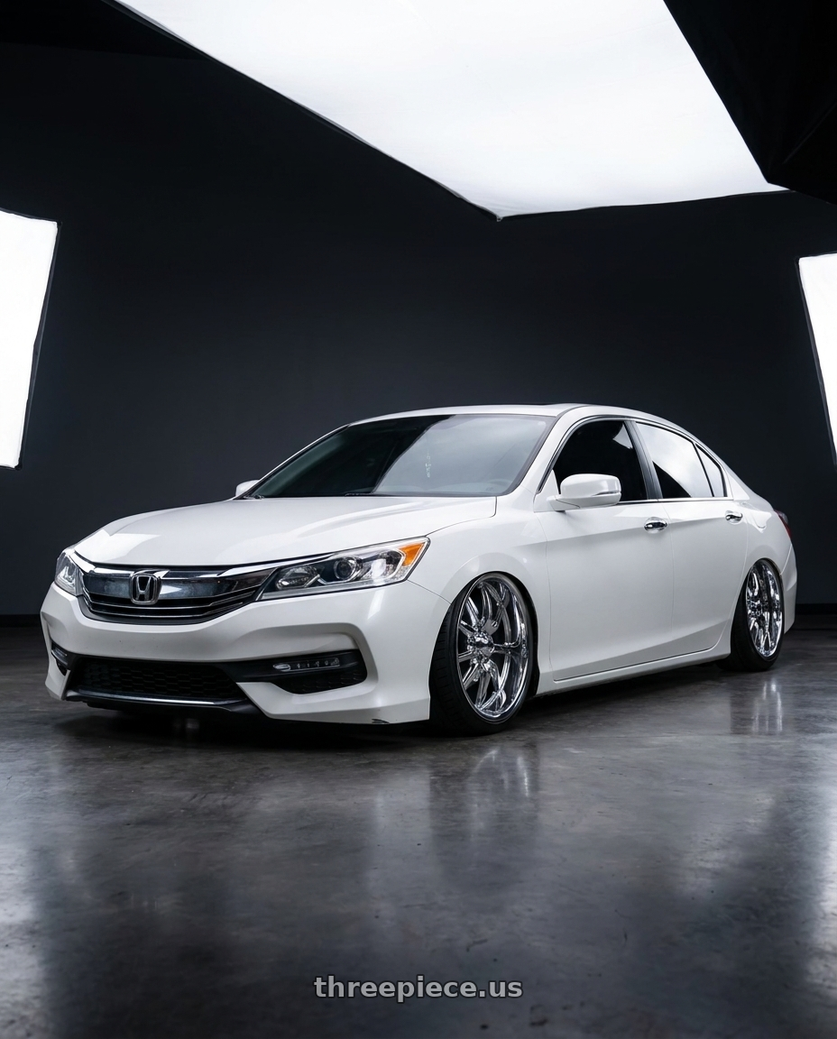 2016 honda accord exl v6 with Ridler Type 650 5x114.3 18x9.5+0 Chrome wheels