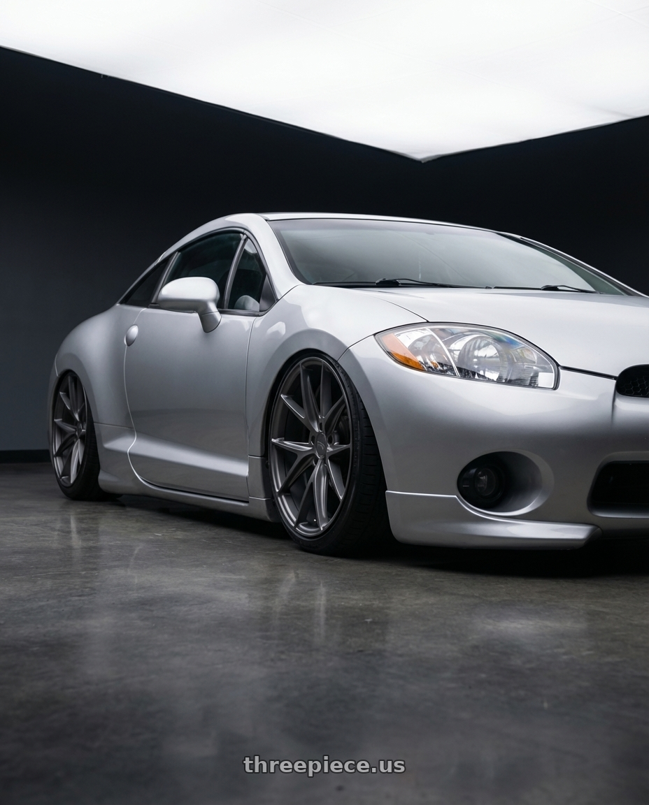 2010 Mitsubishi Eclipse with Niche 1PC M116 MISANO 5X114.3 19X8.5 +45 MATTE GUN METAL wheels