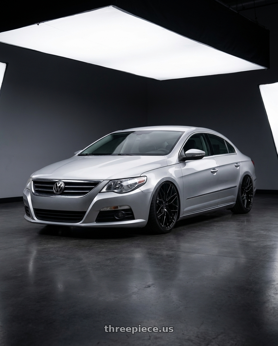 2015 Volkswagen CC with Avant Garde Wheels M520R 5X112 19x9.5 +40 Gloss Black wheels