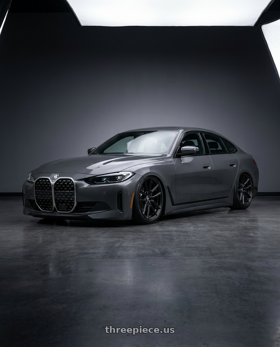 2023 Bmw g26 430i gc with Bravado 08B Tribute 5x114.3 19x9.5 +35 Matte Black wheels