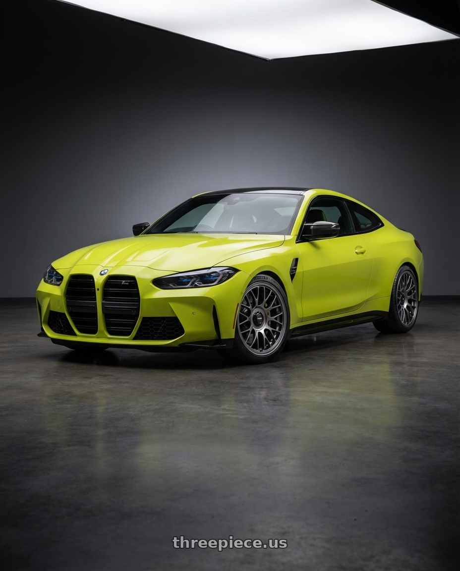 2024 BMW M4 G82 with Konig MRK1 5X112 19x9+42 Hyper Carbon - Gloss Black Gear Cap/Logo/Cover Plate wheels