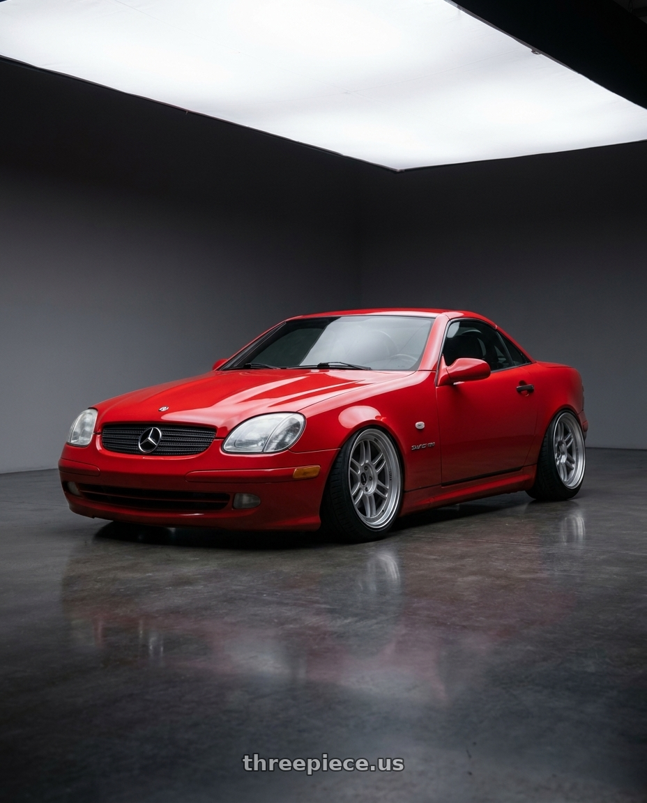 1998 Mercedes slk230 with Enkei RPF1 5x112 18x8+35 Silver wheels