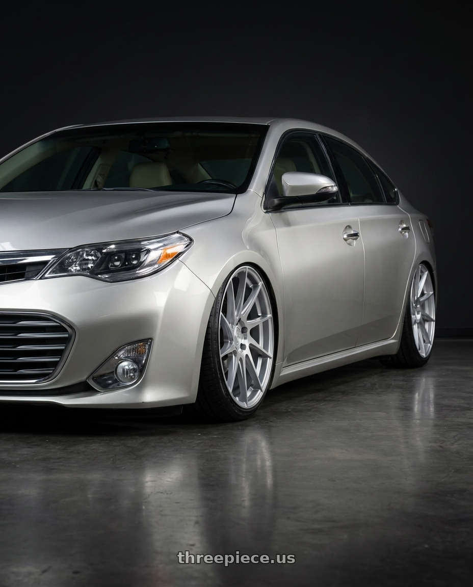 2013 toyota avalon with Aodhan AH09 5x114.3 18x8.5 +35 Gloss Silver Machined Face wheels