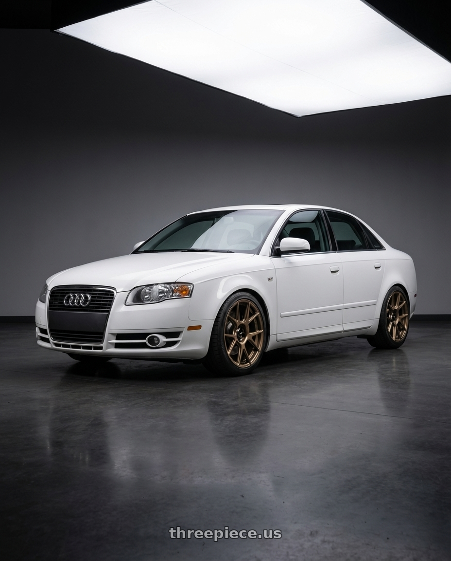 2010 Audi A4 B7 with Konig Ampliform 5x112 18x8.5+43 Gloss Bronze wheels