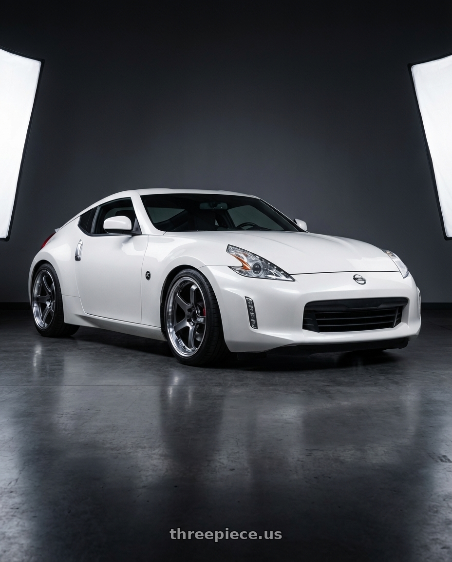 2019 Nissan 370Z with Advan Racing GT BEYOND 5x114.3 19x8.5 +45 MACHINING & HYPER PLATINUM BLACK wheels