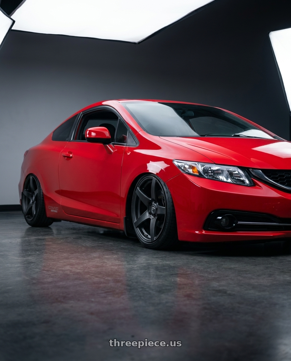 2015 Honda Civic Si with Forgestar CF5 5x114.3 18x9 +35 Satin Black wheels