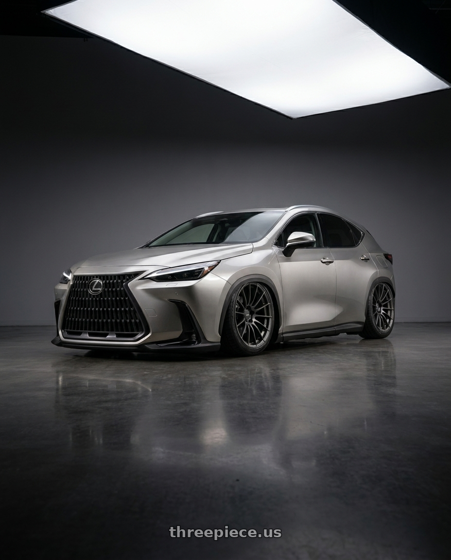 2023 Lexus nx200 with Enkei RS05-RR 5x114.3 20x10+35 Matte Gunmetal wheels