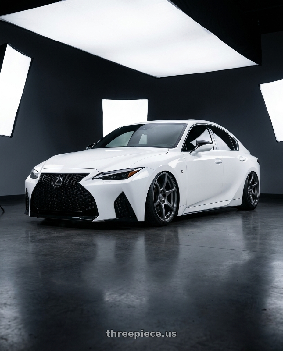 2018 Lexus IS 350 F Sport with Kansei K11G Tandem 5x114.3 19x9.5 12 Gunmetal wheels