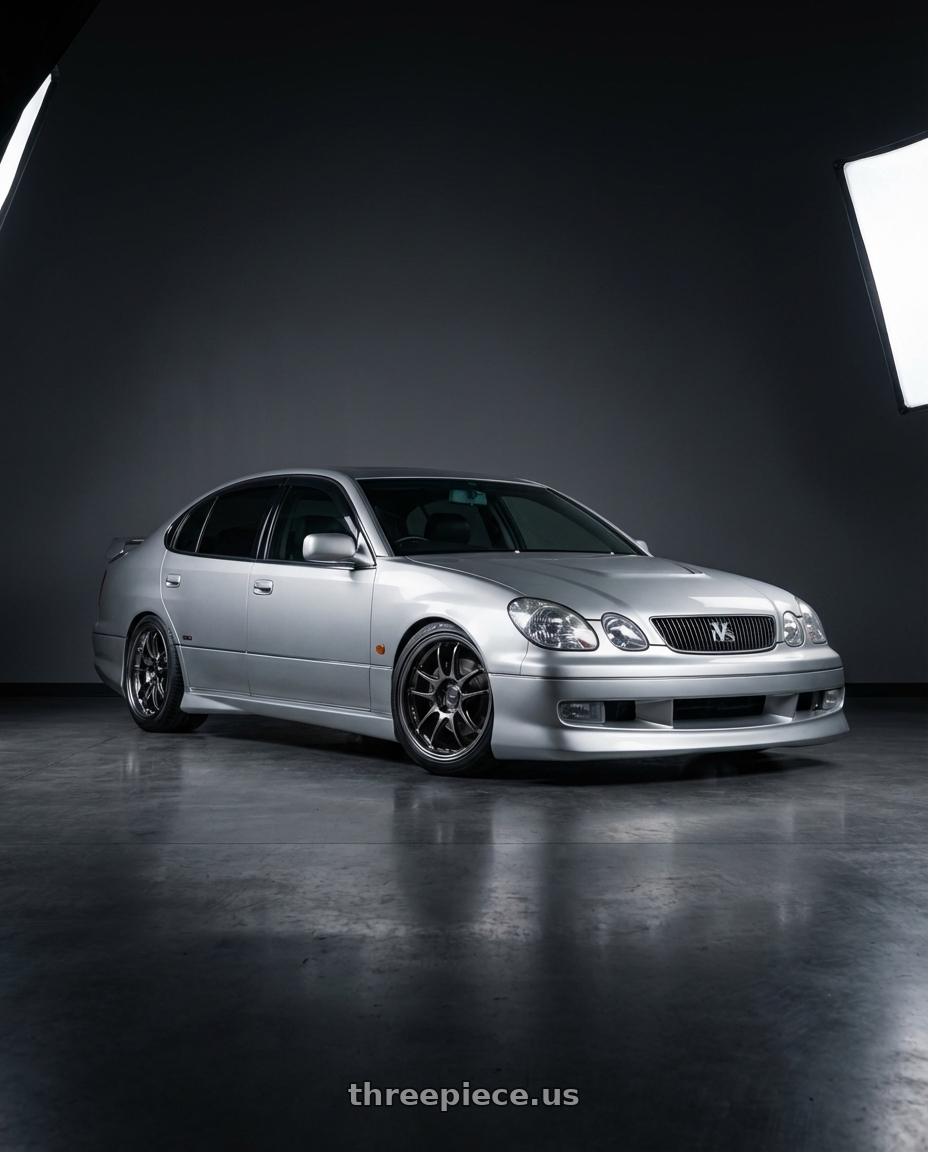 1997 Toyota Aristo Vertex with Enkei PF01EVO 5x114.3 18x9.5+22 SBK wheels