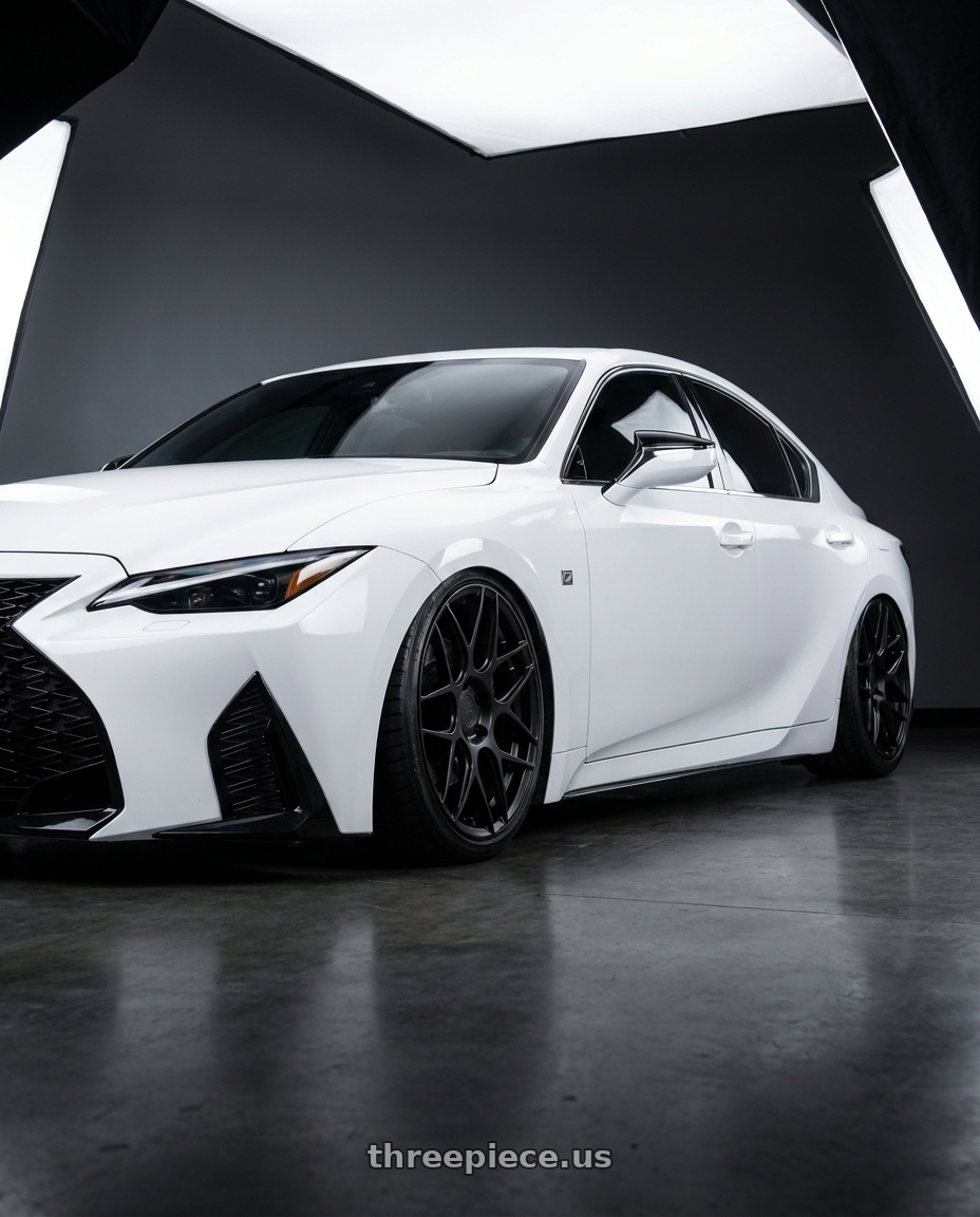 2018 Lexus IS 350 F Sport with Aodhan AFF2 5x114.3 19x8.5+35 Matte Black wheels