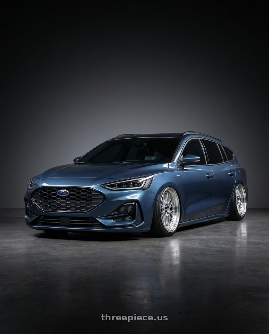 2023 focus wagon mk4.5 星燄藍 with BBS LM 5x114.3 18x8.0+40 Diamond Silver wheels