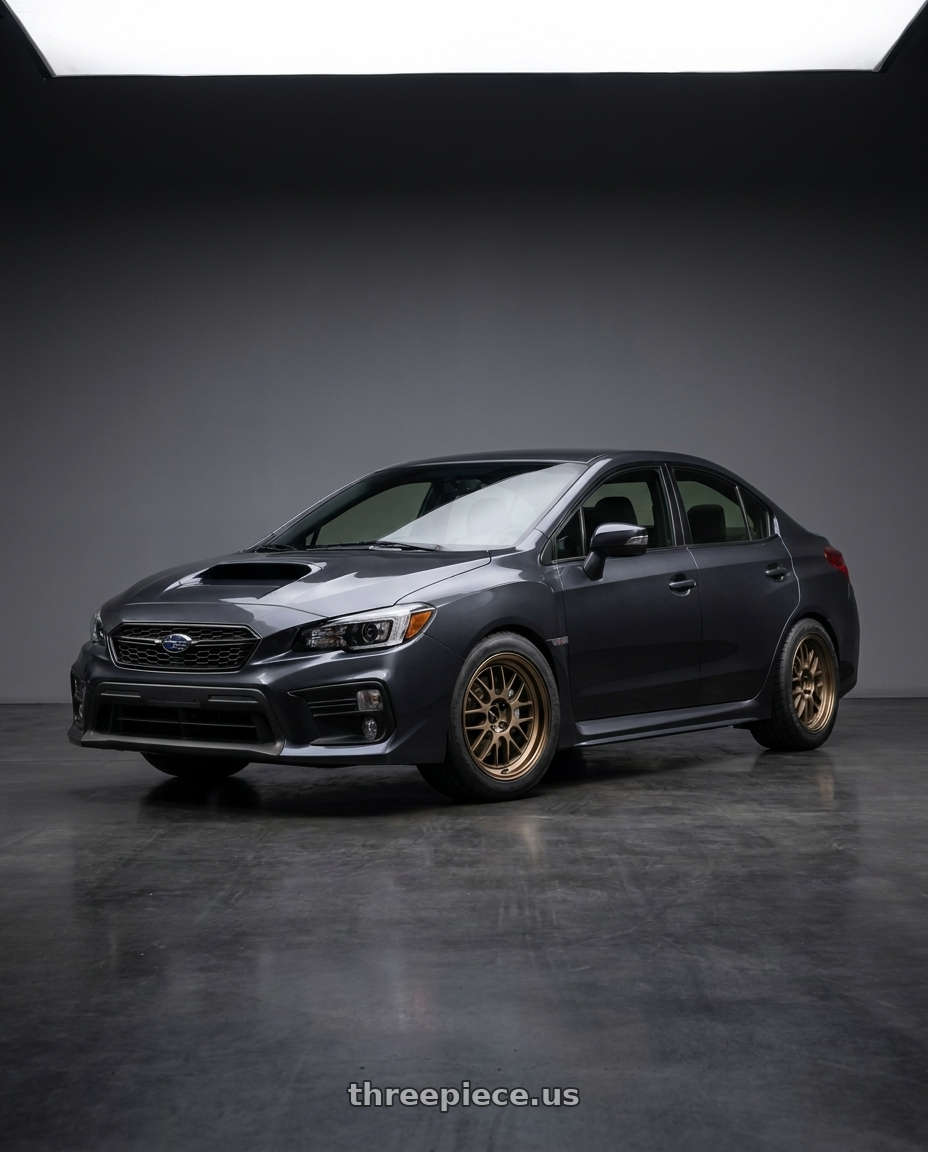 2018 Subaru WRX Limited with Volk Racing 21A 5x114.3 18X8.5+34  Bronze wheels