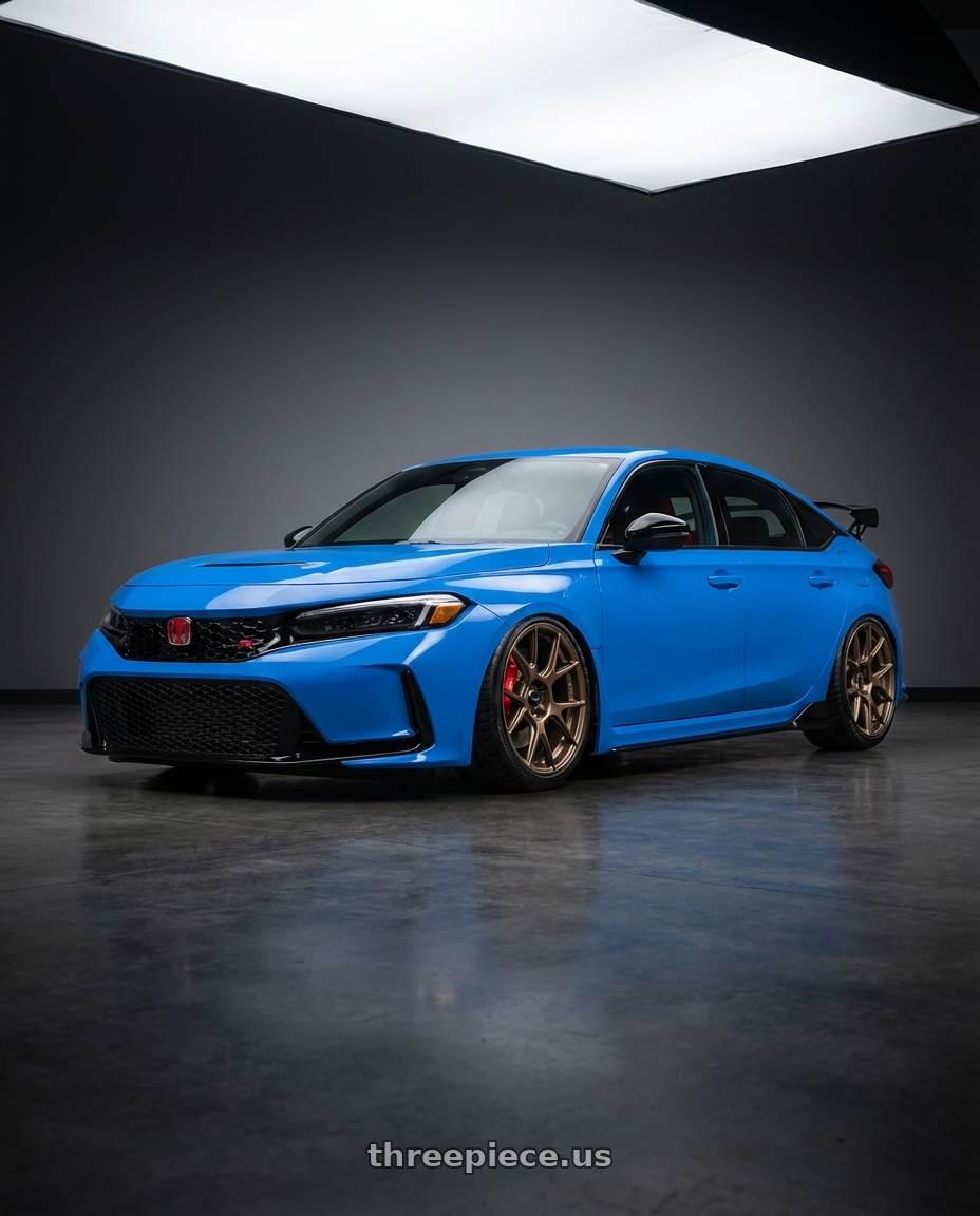 2020 Honda Civic Type R with Konig Ampliform 5x120 19x8.5+32 Gloss Bronze wheels
