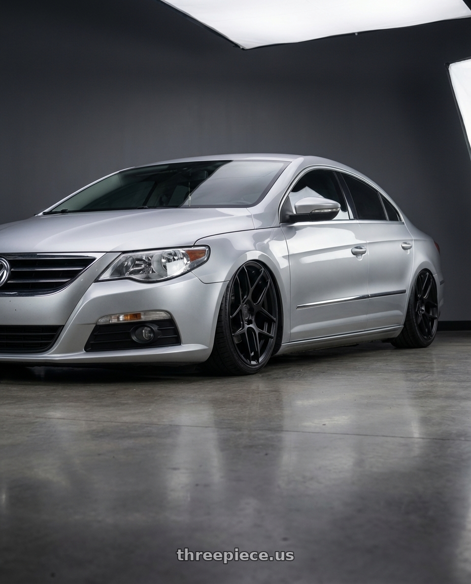 2015 Volkswagen CC with Aodhan AFF2 5x112 19x8.5+35 Matte Black wheels