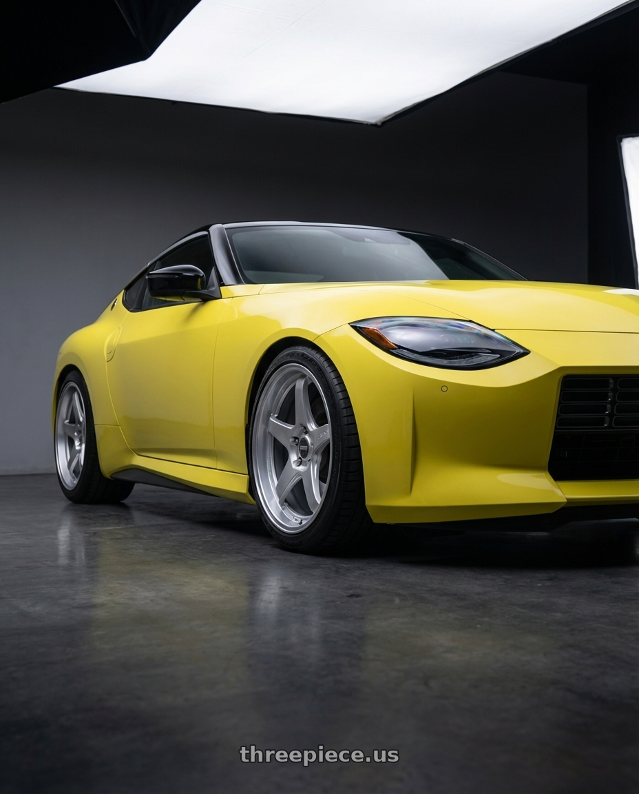 2024 Nissan Z with ESR Wheels APEX SERIES AP5 5x114.3 19x11 +22 Hyper Silver wheels