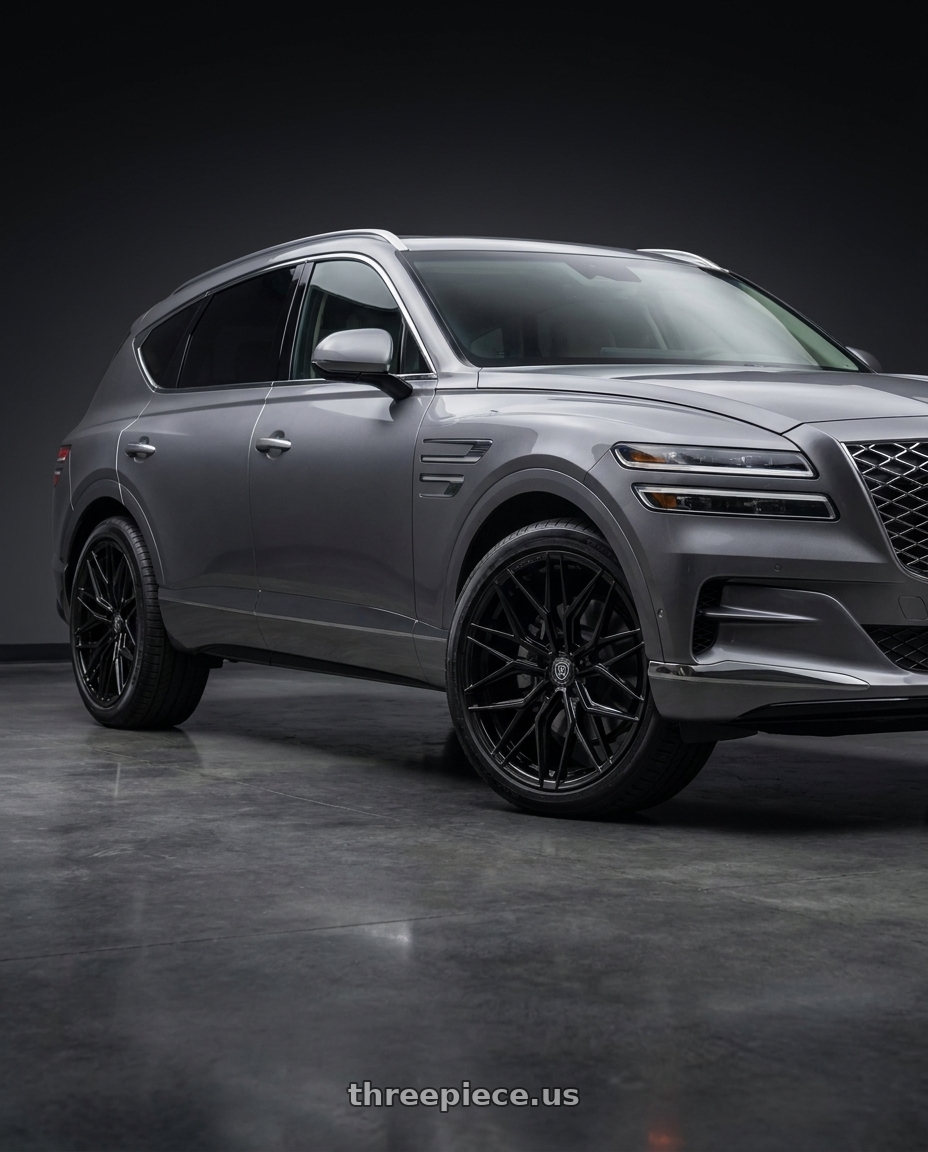 2021 Genesis GV80 with Rohana RFX17 5x112 20x8+30 Gloss Black wheels