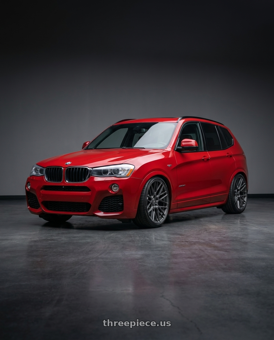 2017 x3 Msport with ESR Wheels FORGETECH SERIES RF11 5x112 18x10.5 +22 Matte Graphite wheels