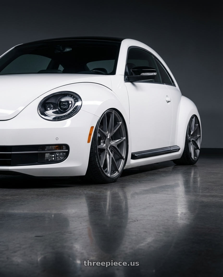 2016 Volkswagen Beetle Turbo with Niche 1PC M116 MISANO 5X112 19X8.5 +42 MATTE GUN METAL wheels