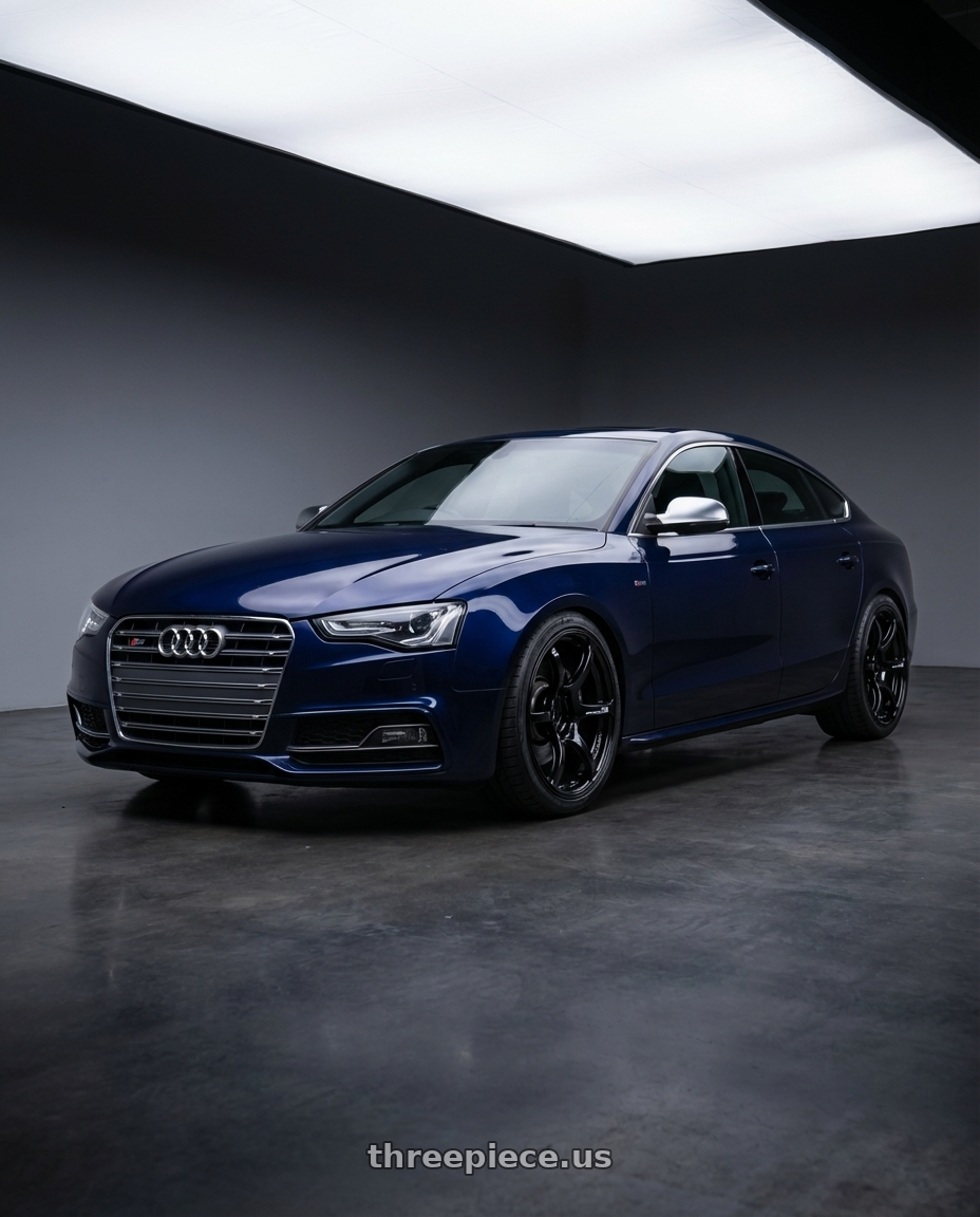 2014 Audi S5 B8 with Advan RGIII 5x112 19x8.5+45 Gloss Black wheels