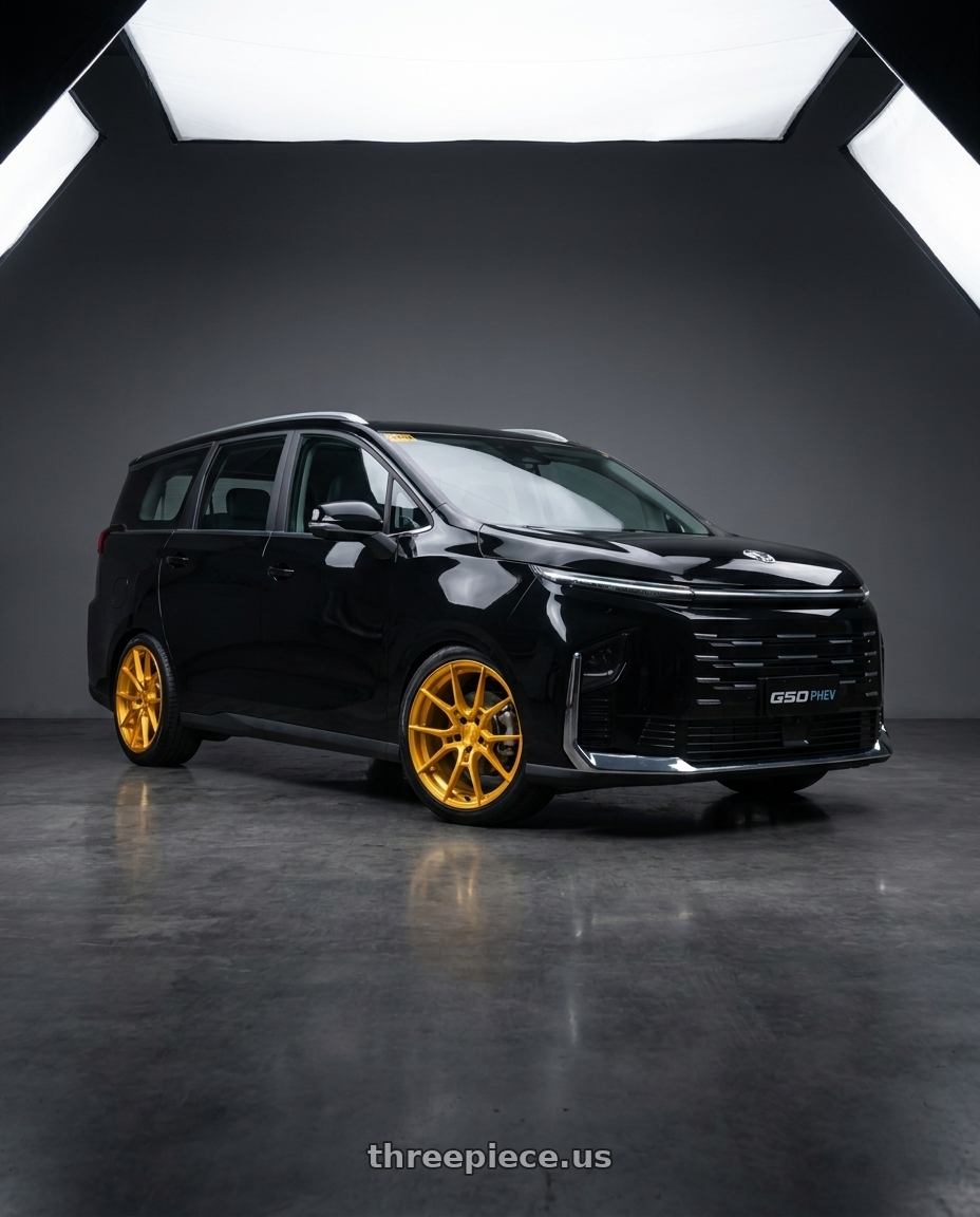 2026 MG G50 Max with Niche Mono T112 KANAN 5X120 19X9.5 +45 BRUSHED CANDY GOLD wheels
