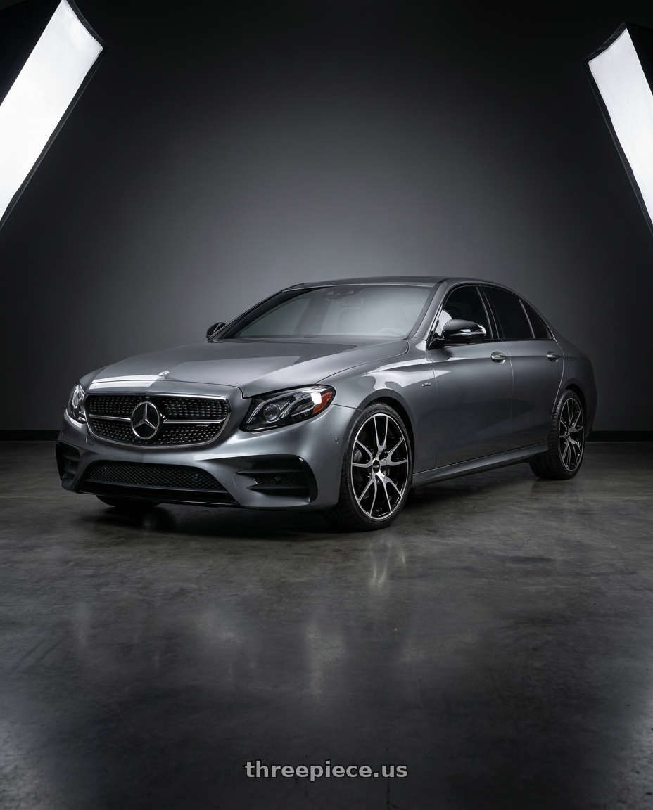 2017 Mercedes-Benz AMG E 43 with TOUREN TR60 3260 5x108/5x114.3 17x7.5 +42 GLOSS BLACK MACHINED wheels