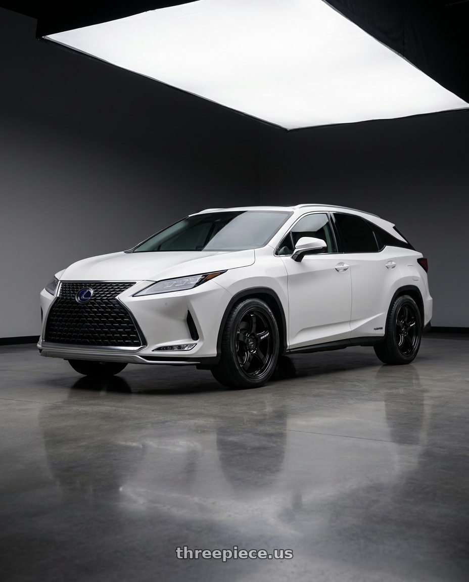 2022 Lexus Rx 450Hl with WedsSport RN-05M 5x120 18x8.5+36 Gloss Black wheels