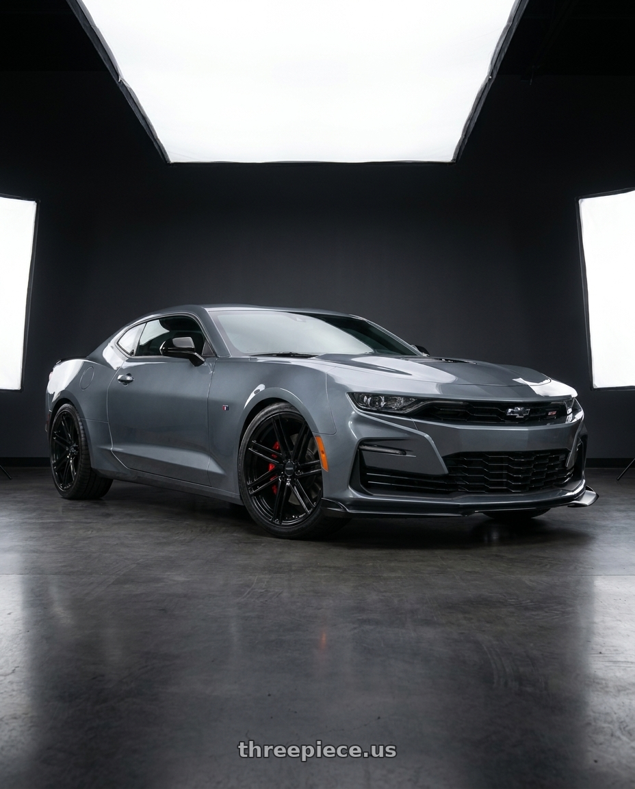 2021 Chevrolet Camaro SS with Petrol P1C 5X120 19X8 +35 GLOSS BLACK wheels