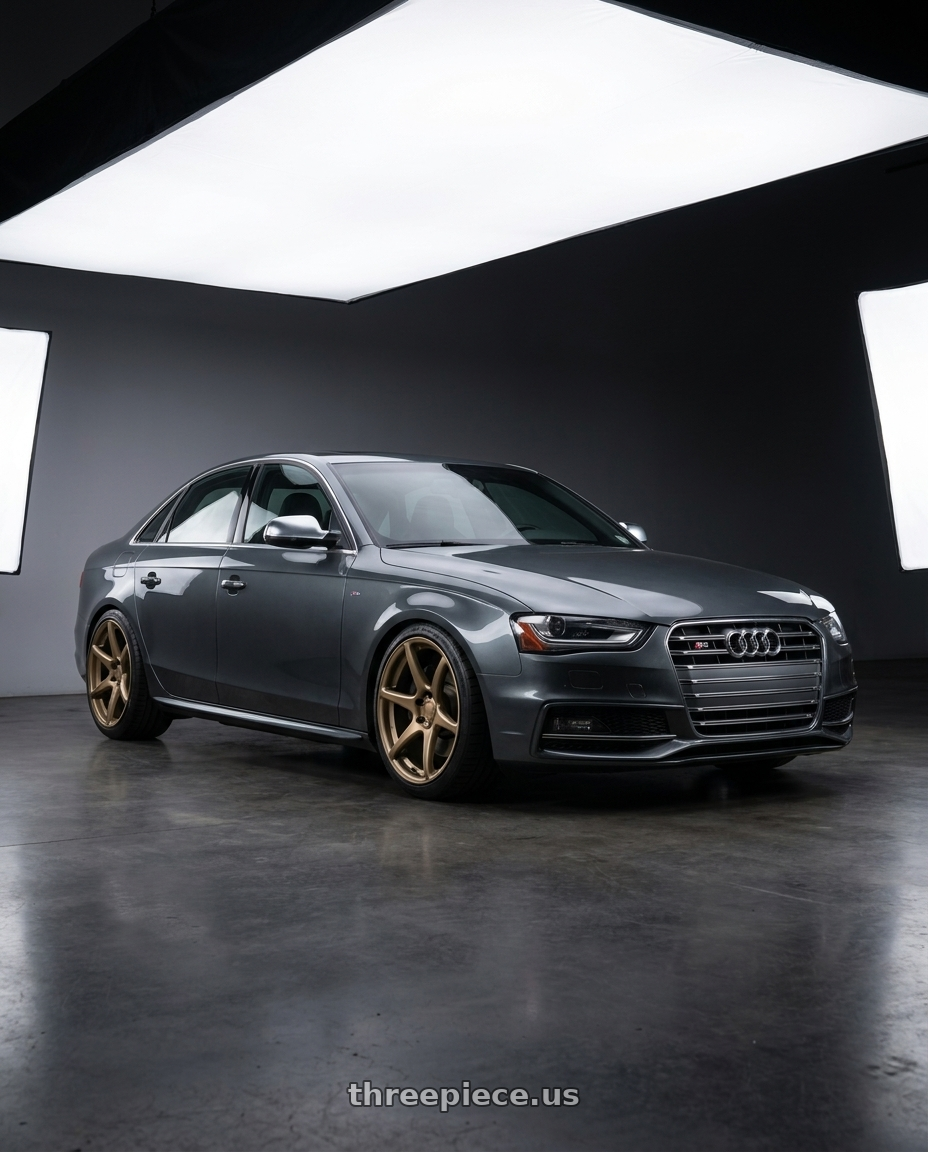 2015 Audi S4 B8.5 with Kansei K11B Tandem 5X112 19x9.5 22 Bronze wheels