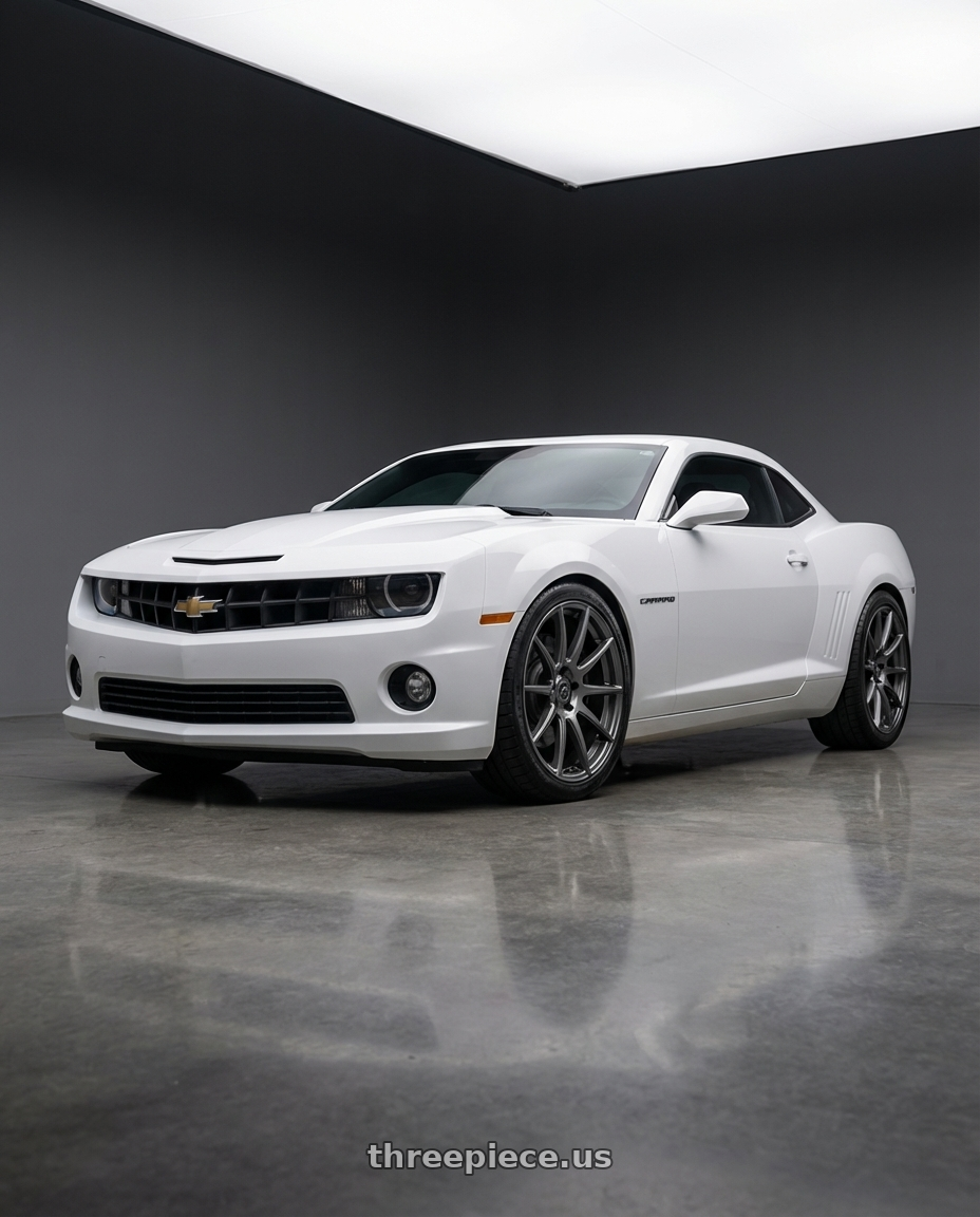 2014 Chevrolet Camaro 5th Gen with Forgestar CF10 5x120 20x9 +38 Gloss Anthracite wheels