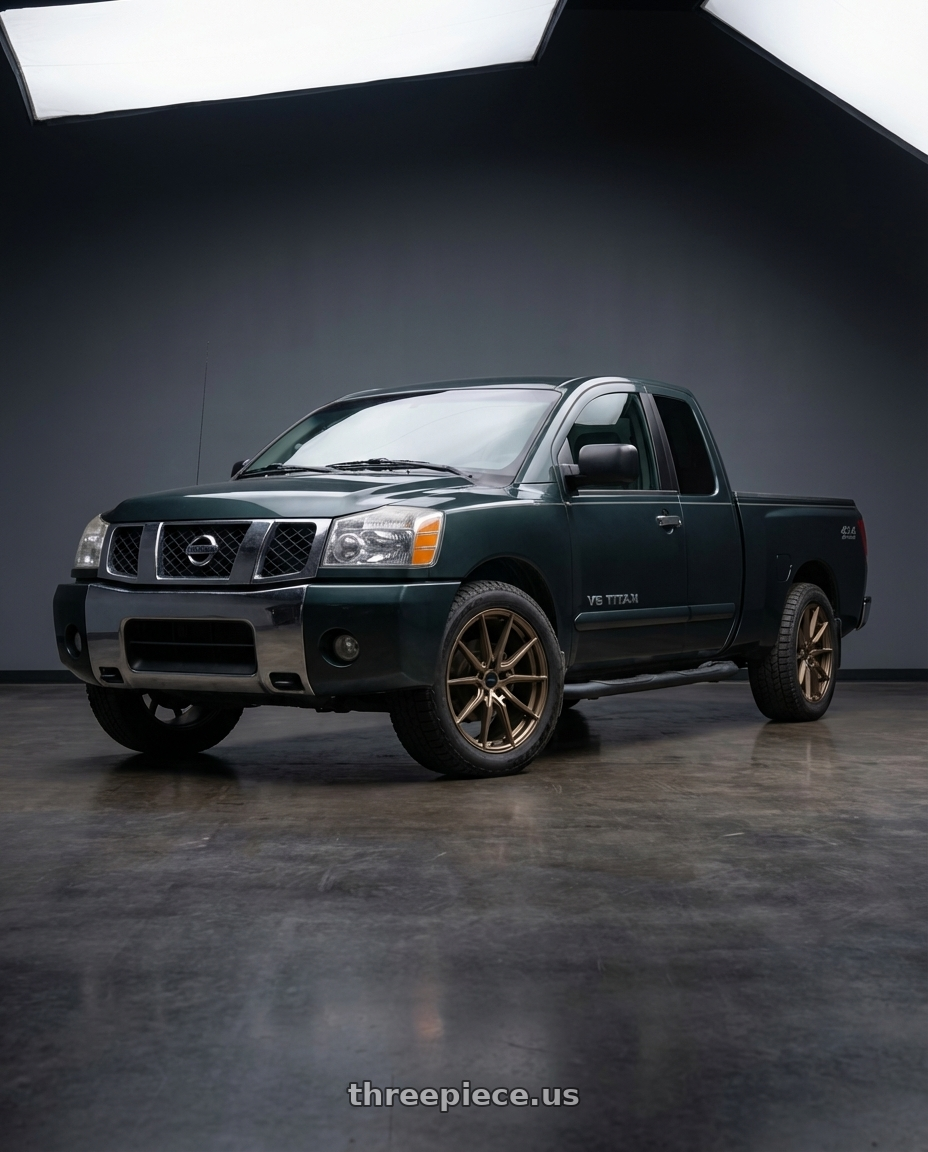 2005 Nissan titan se with Rosenstein Wheels DELTA 5x120 18X9.5 +38 Matte Bronze wheels