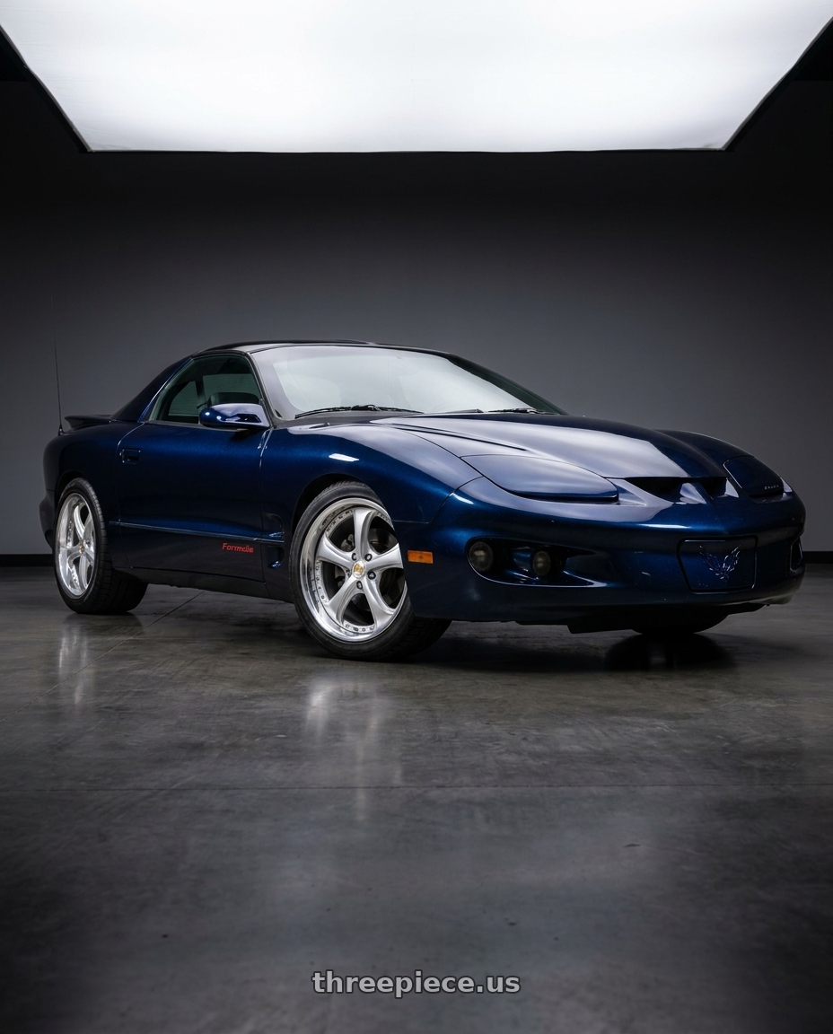 2001 Pontiac firebird with Work Wheels VS-KF 5x120.65 18x8.5+53 Light Grey Silver O Disk FULL REVERSE wheels