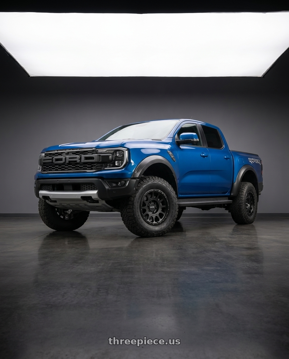2023 ford ranger raptor with Method MR305 NV 17x8.5 0mm Offset 6x135 94mm CB Double Black Wheel - MR305785161000 wheels