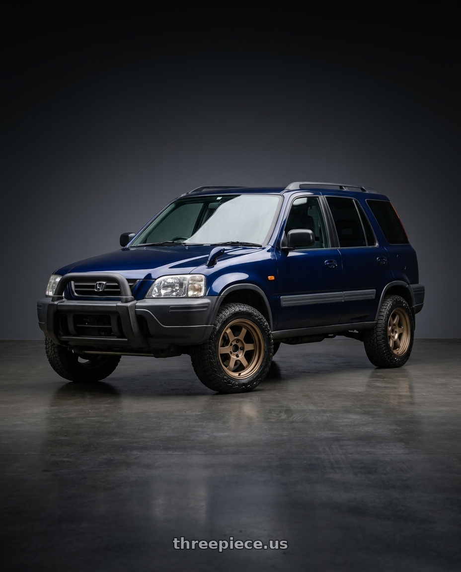 1997 Honda CRV with Volk Racing TE37V 4x114.3 15x7.5+6 wheels