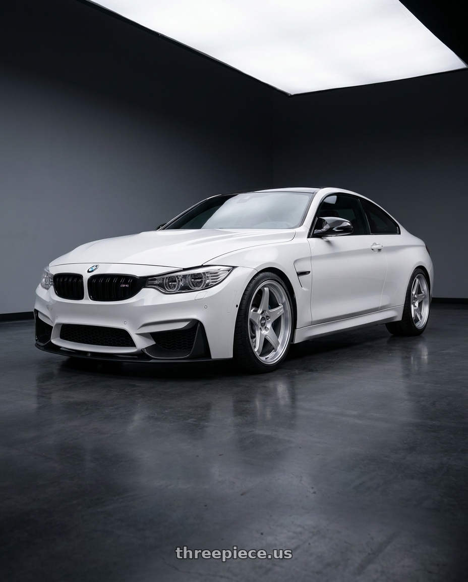 2018 BMW M4 F82 with ESR Wheels APEX SERIES AP5 5x120 19x9.5 +35 Hyper Silver wheels