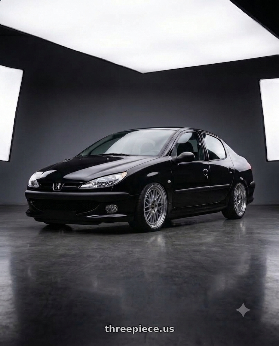 2011 Peugeot 206 SD with BBS LM 5x114.3 17x7.5+38 Diamond Silver wheels