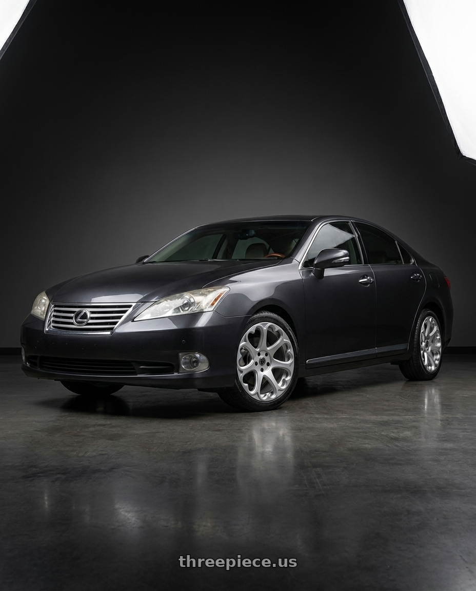 2012 lexus es350 with Heritage Wheel Kokoro MonoC 5X114.3 19x8.5+35 Silver wheels