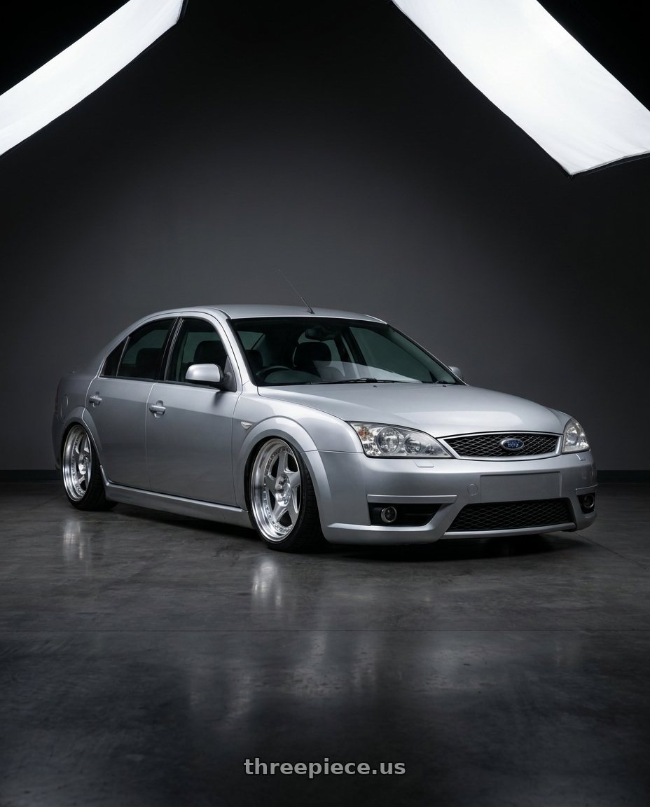 2007 Ford mondeo st220 with Aodhan AH01 5x100 18x9.5+35 Silver w/Machined Face wheels