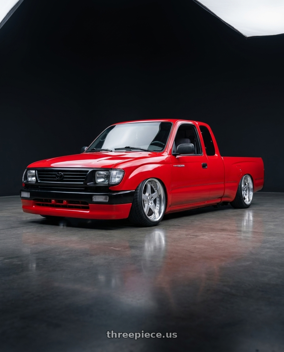 1996 toyota tacoma with Work Equip E05 5x108 19x10.5+-17 o disk Feinheit Silver 2 wheels