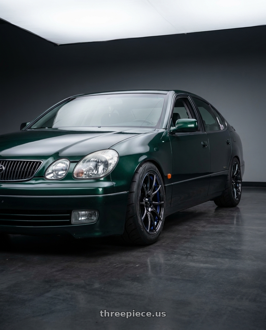 1998 toyota aristo with WedsSport SA-10R 5x114.3 18x8.5+35 F wheels