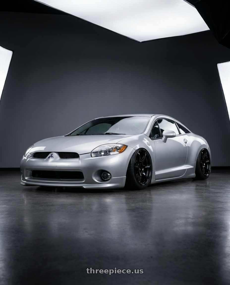 2010 Mitsubishi Eclipse with Advan RGIII 5x114.3 18x8.5+31 Gloss Black wheels