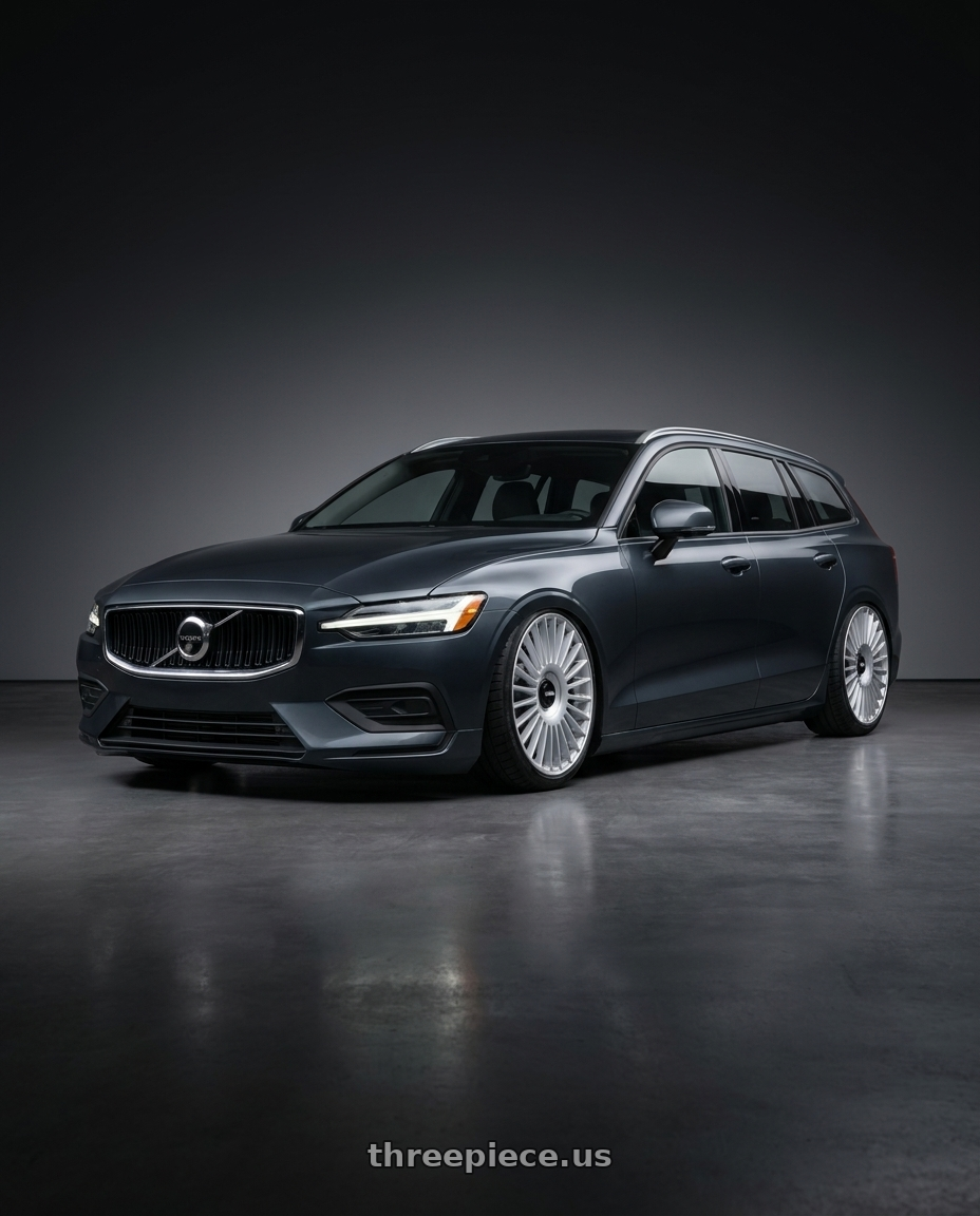 2019 Volvo v60 t5 with Rotiform RC202 GRZ 5X112/5X120 22x10 +20 GLOSS SILVER wheels