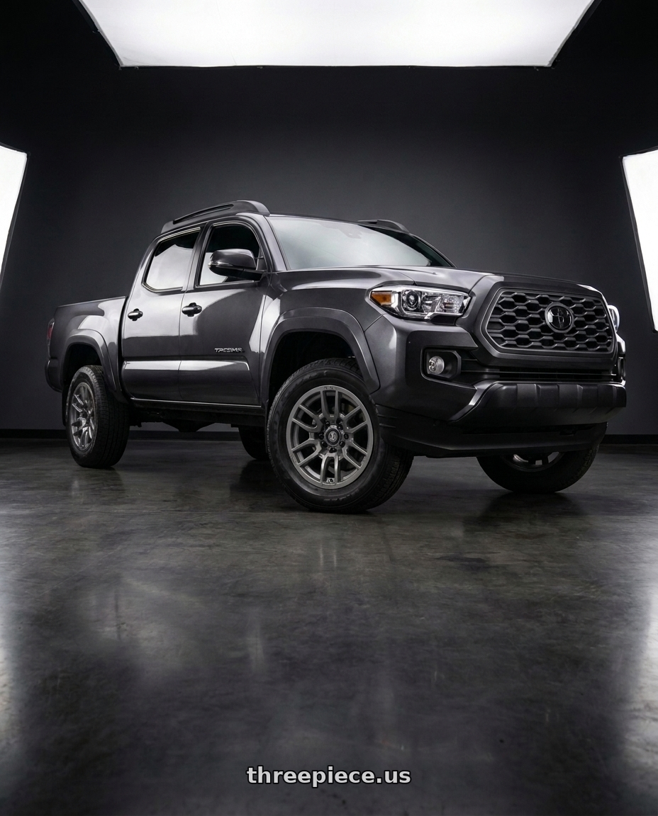 2023 TOYOTA TACOMA with Icon Alloys VECTOR 5 5x150 17x8.5+25 TITANIUM wheels