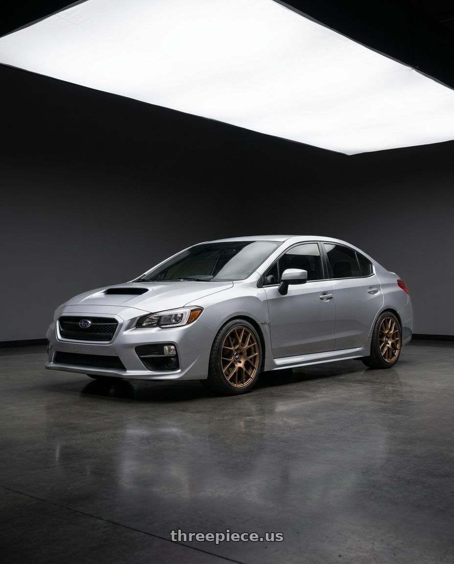 2018 Subaru WRX base with Enkei Raijin 5x112 18x8+45 Bronze wheels