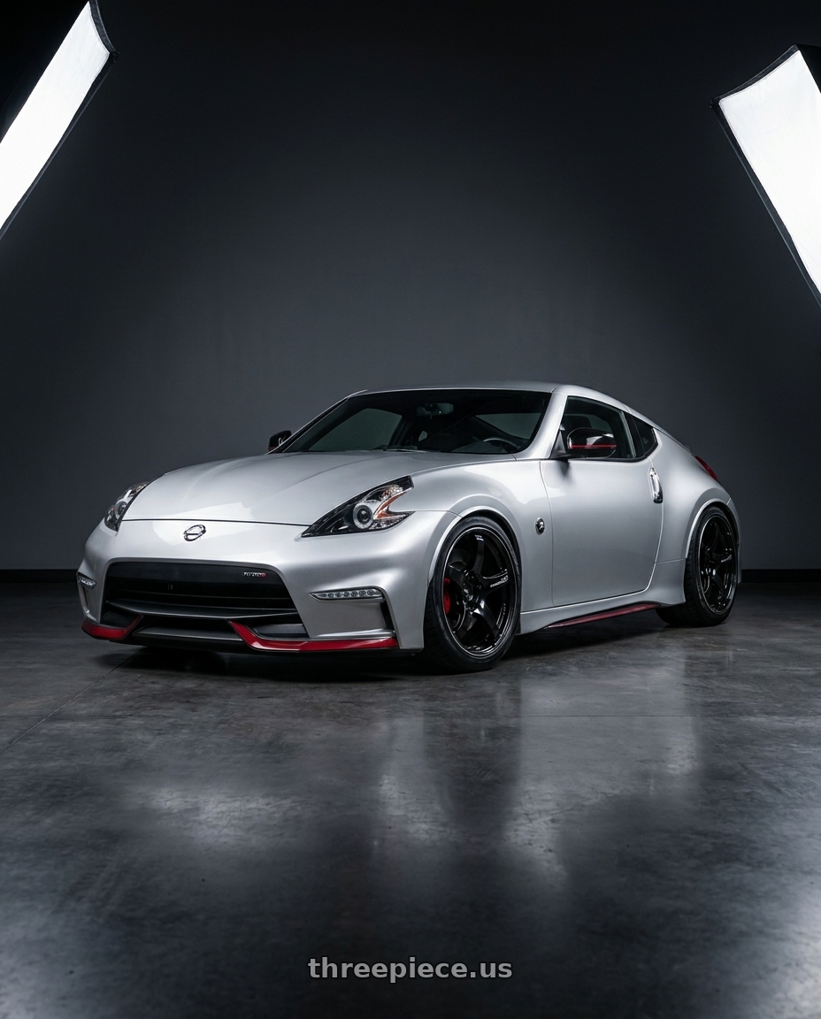 2018 Nissan 370z Nismo with Advan Racing TC4 5x120 18x9.5 +38 RACING GLOSS BLACK (NO RING) wheels